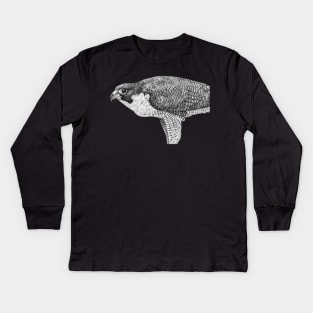 Peregrine Falcon Kids Long Sleeve T-Shirt